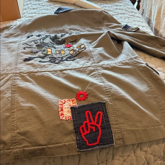Double D Ranch Green and Blue Embroidered Jacket - Picture 6 of 6